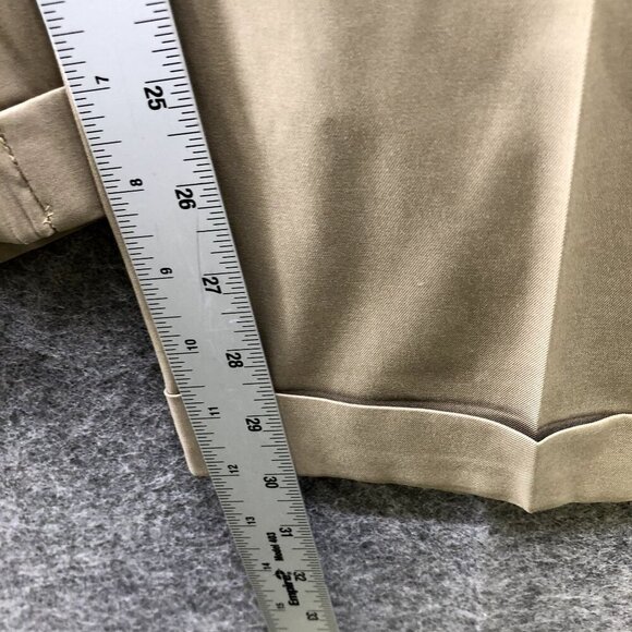 Nike Golf Pants Mens Size 40x30 Beige Flat Front Straight Performance Chino - Picture 10 of 11